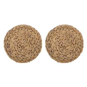 Water hyacinth trivets (set of 2)