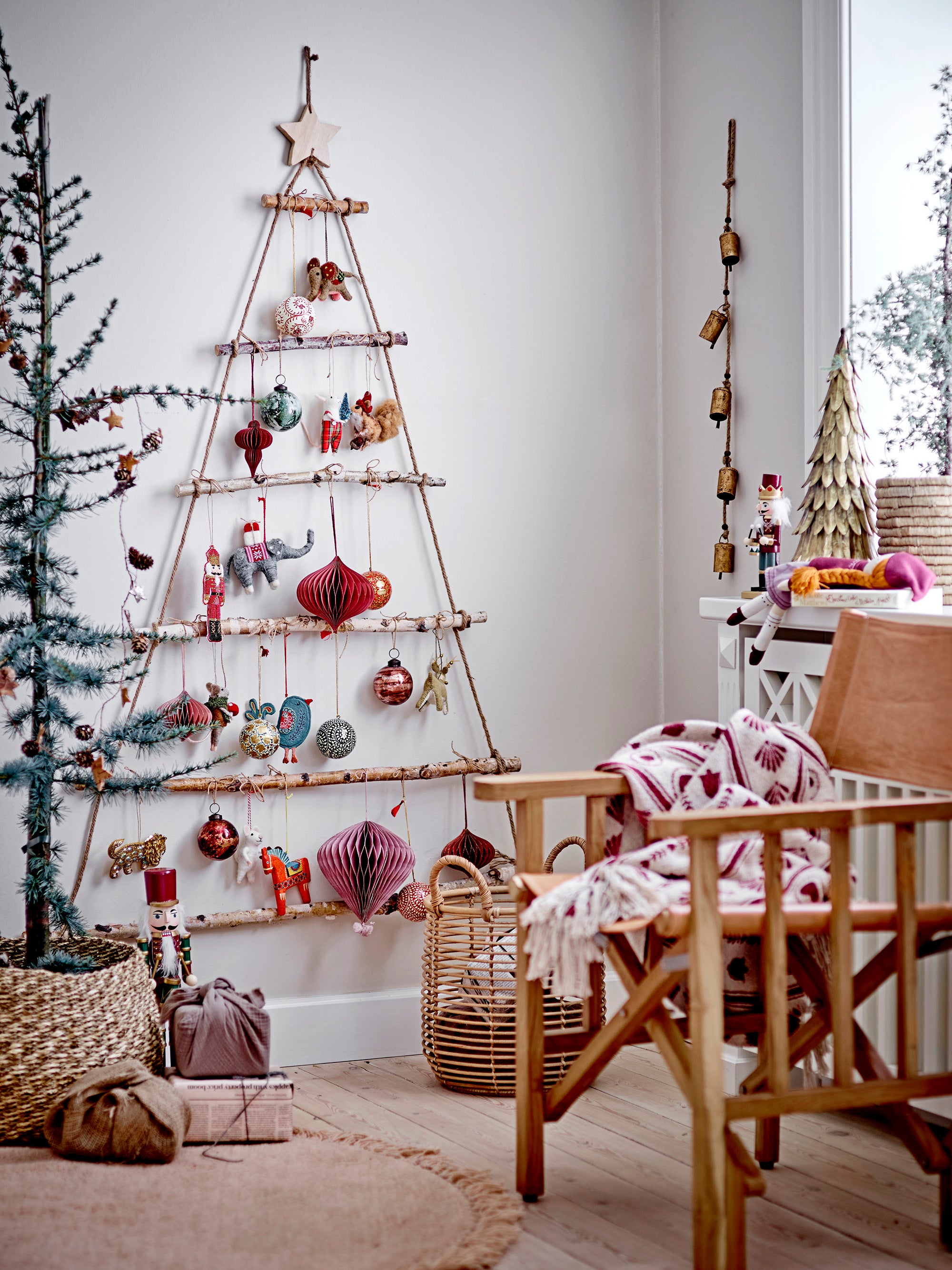 Birch Christmas Tree with Star