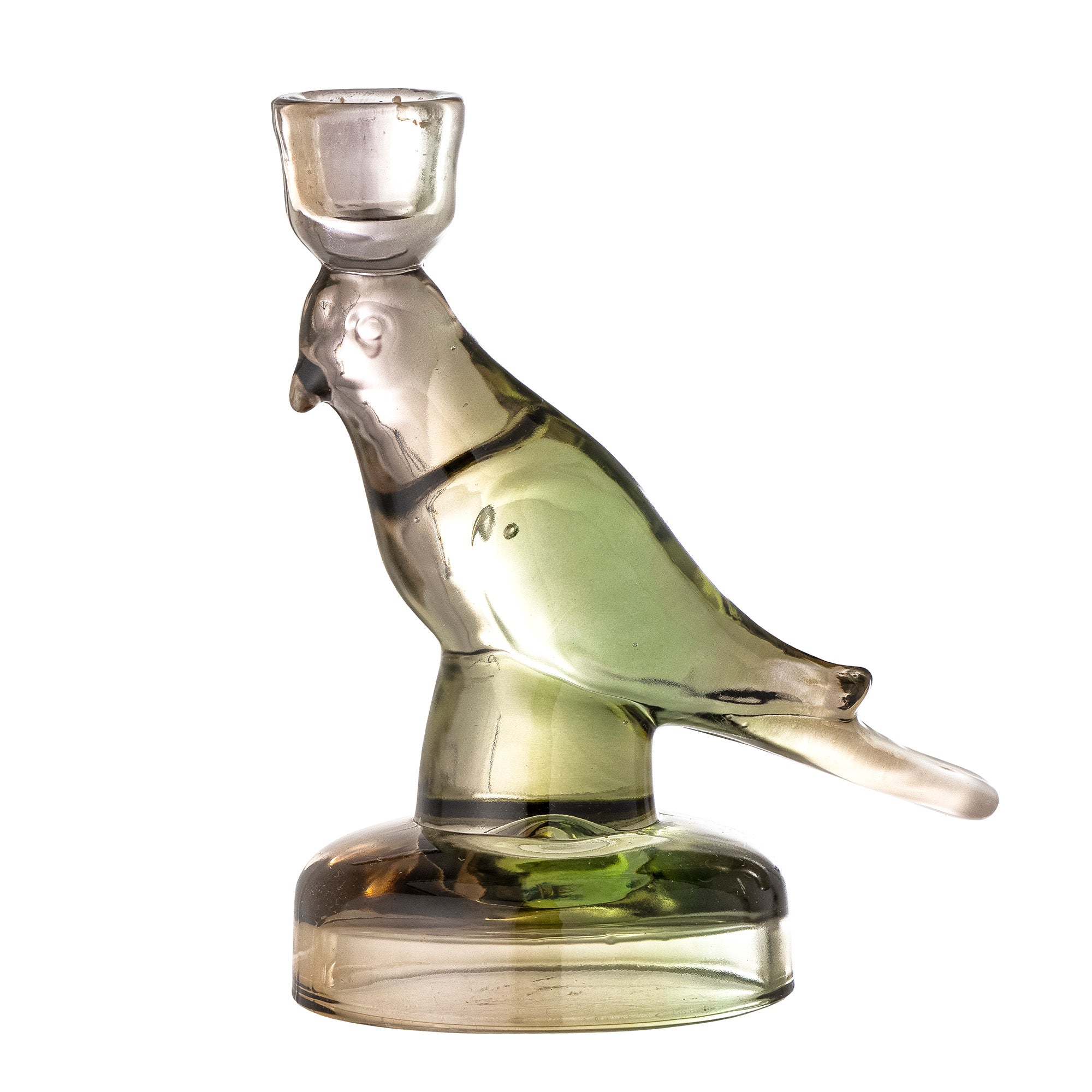 Glass Bird Candleholder