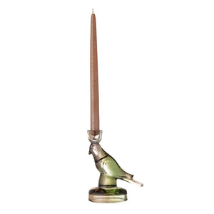 Glass Bird Candleholder