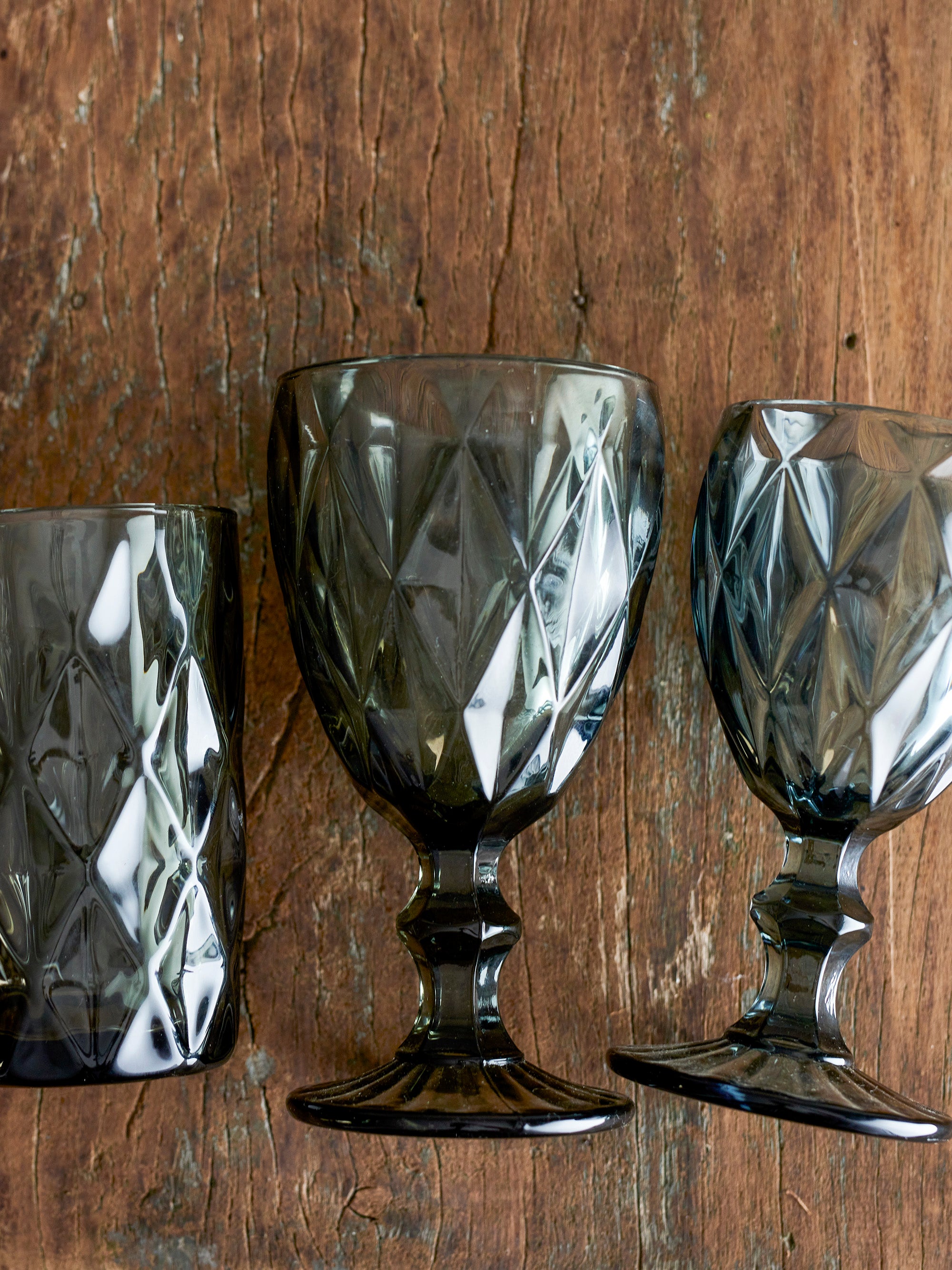 Asana grey wine glass - set of 4