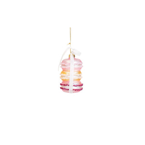 Macaroon Xmas glass ornament