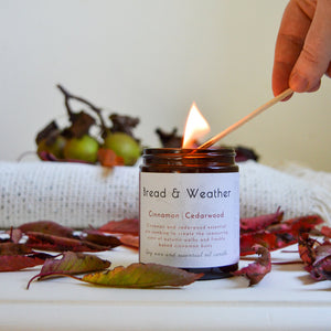 Bread and Weather Essential Oil Candle - Cinnamon Cedarwood