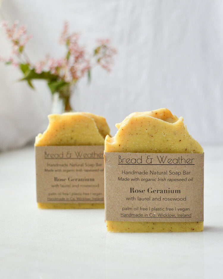 Bread and Weather Organic hand made soap - Rose Geranium