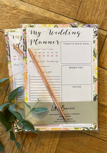 Wedding Planner Notepad with Pen
