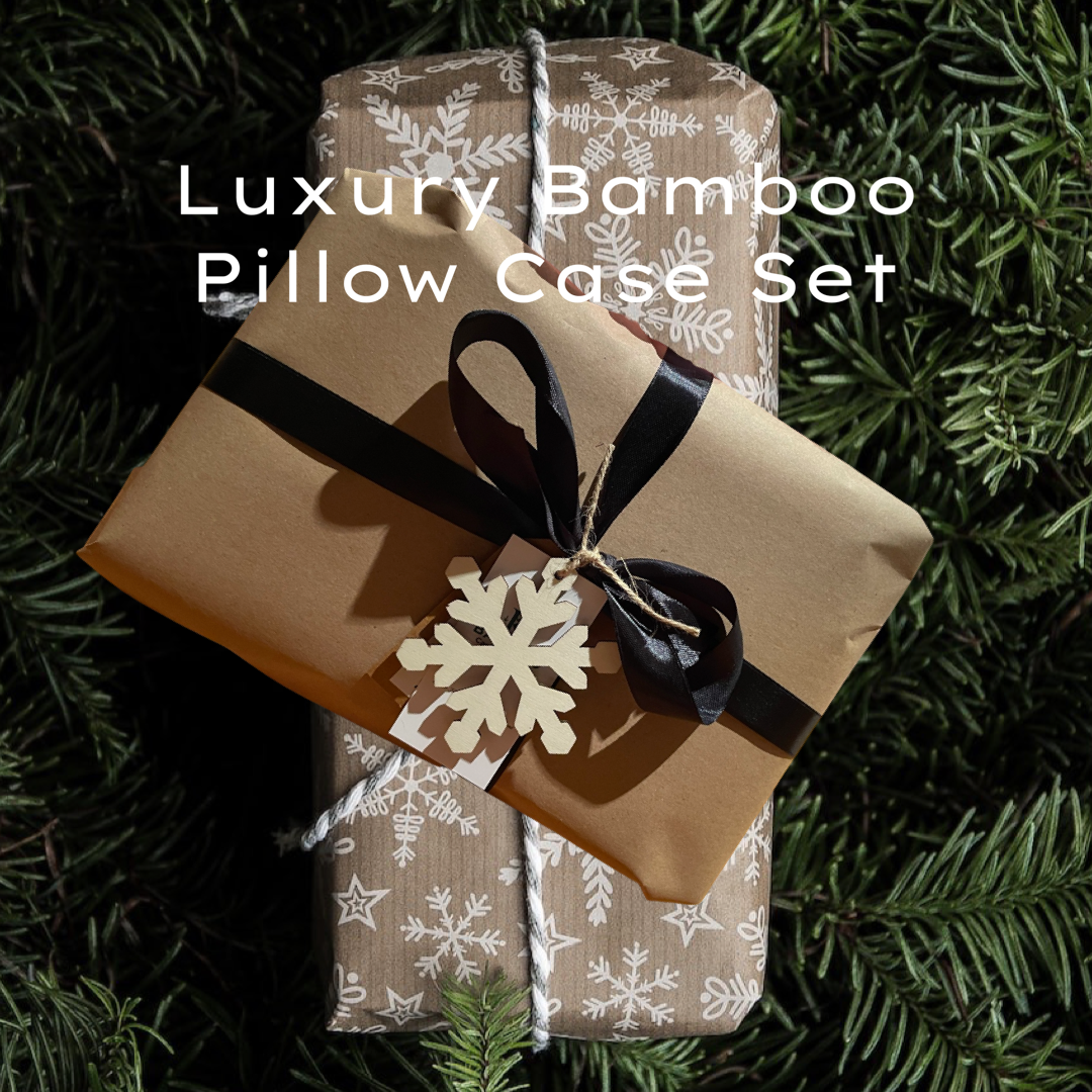 Organic Bamboo Luxury Pillow Case & Eye Mask Gift set