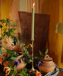 Misty Tree candle holder long