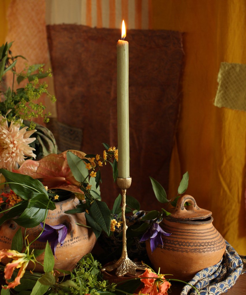 Misty Tree candle holder short