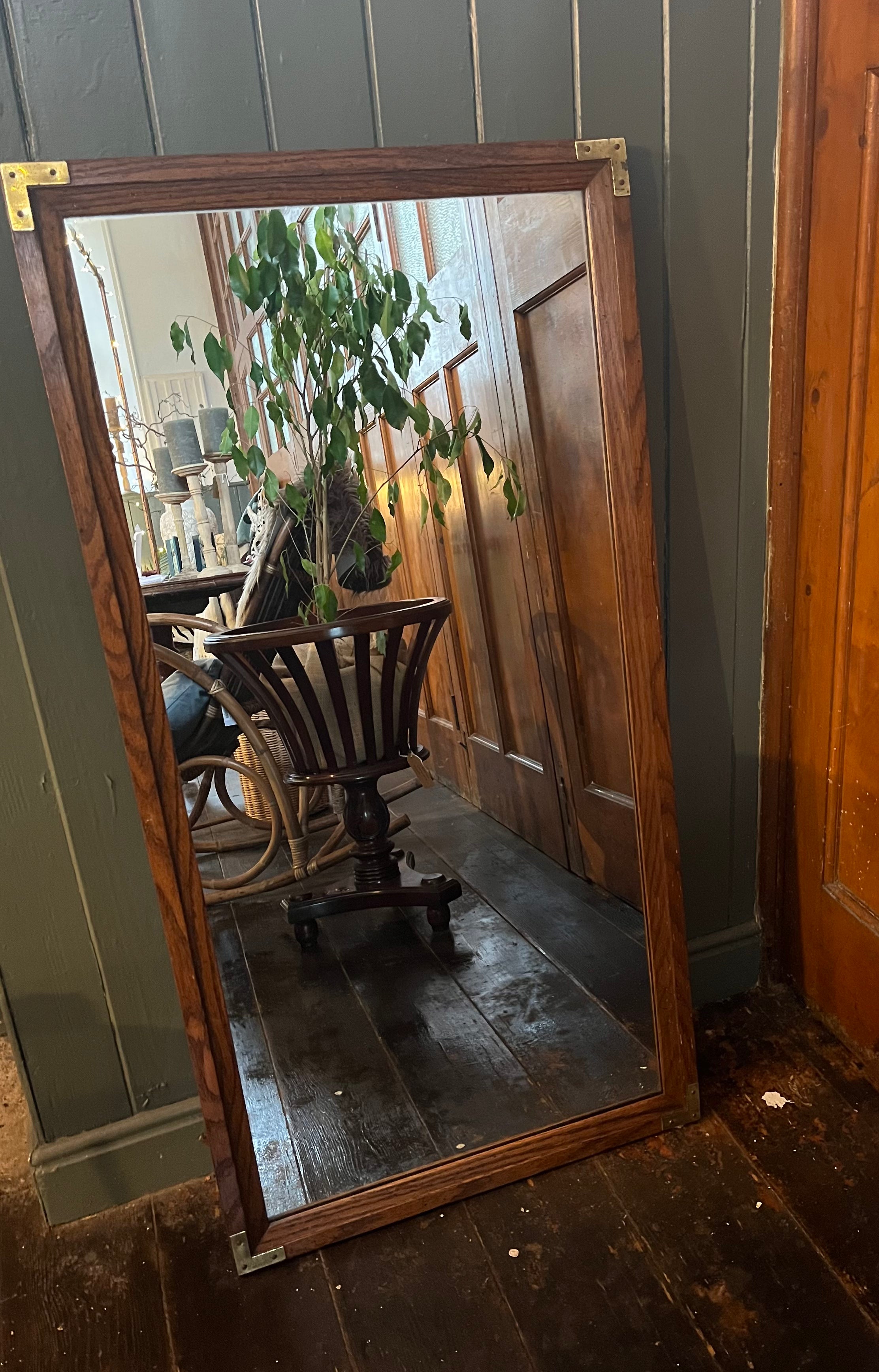 Vintage Oak Mirror