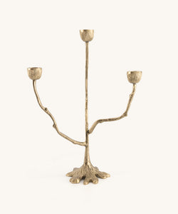 Misty Tree Triple Candle Holder