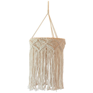 Macramé chandelier